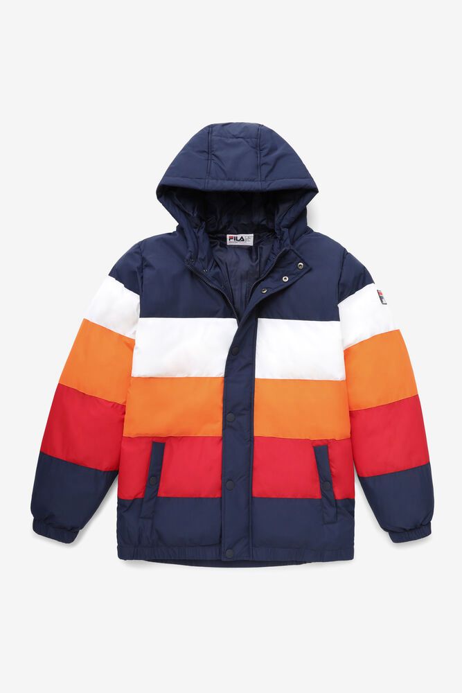 Fila Giovanni Puffa Jacket Multicolor - Mens - 59726IRMG